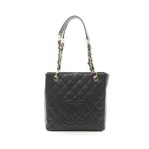 Chanel Matelasse PST Tote Bag Caviar Leather Grained Calfskin Black